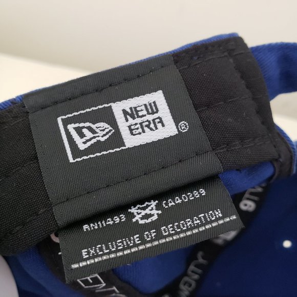 Toronto Blue Jays Hat Cap Strap Back Blue New Era 9Twenty Maple Leaf MLB Mens - Picture 10 of 11